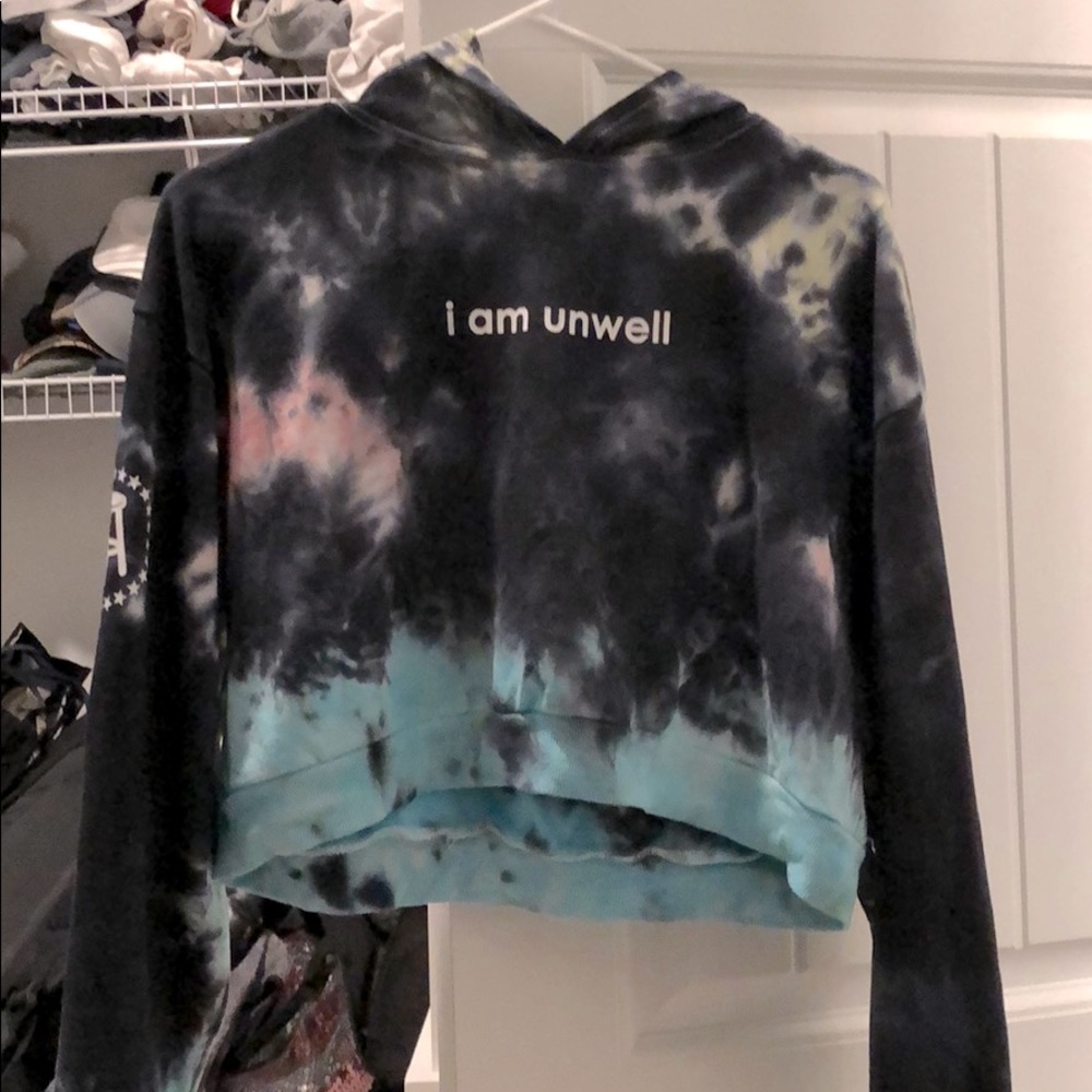 Call Her Daddy “I am unwell” cropped hoodie